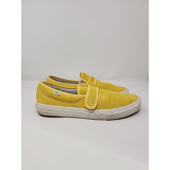 Vans Slip On Suede Shoes Sneakers Mens Size 11.5 Aspen Yellow Mustard 47V Casual main image 14